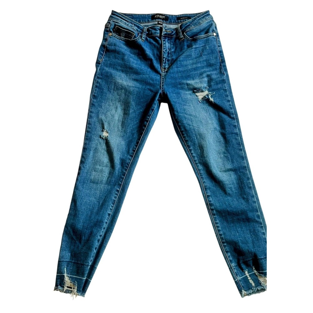 Judy blue Los Angeles skinny fit jeans women‎ 9 29 high rise release hem JB 8847